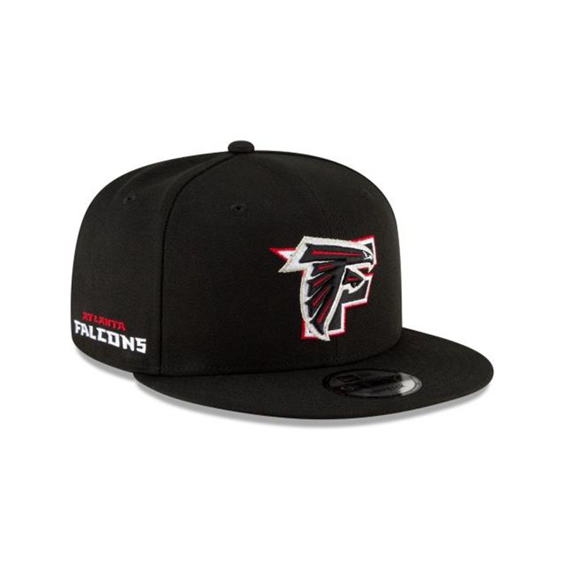 NFL Atlanta Falcons Logo Mix 9Fifty Snapback (ENO8341) - Black New Era Caps